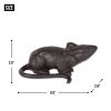 Vintage Cast Iron Rat Doorstop - Rustic Home Decor Accent