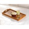 Natural Bamboo Serving Tray - Eco-Friendly Kitchenware for Entertaining