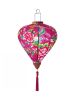 Creative Chinese Cloth Lantern Colorful Home Garden Hanging Decor Decorative Lampshade 14" , Rose red flowers