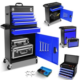 5-Drawer Rolling Tool Chest, High Capacity Tool Storage Cabinet W/Lockable Wheels, Anti-Slip Liner, Detachable Tool Box Organizer, Rolling Tool Cabine