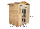 Four person Old fir Far-infrared outdoor sauna room