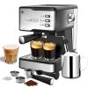 Espresso Machine, Espresso and Cappuccino latte Maker 20 Bar Pump Coffee Machine Compatible with ESE POD capsules filter&Milk Frother Steam Wand,950W,