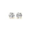 3 cttw Certified IGI Lab Grown Round Diamond Stud Earrings 14k Yellow Gold (G/VS2)