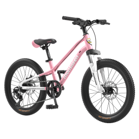 AB03-24 inch Youth Bike Kids Bike for Boys and Girls with Suspension Fork, 7-Speed Drivetrain, Multiple Colors.