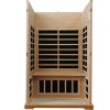 Two-person Far-infrared Hemlock indoor sauna room