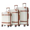 Hardshell Luggage Sets 3 Piece double spinner 8 wheels Suitcase with TSA Lock Lightweight 20''24''28''