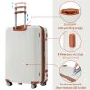 Hardshell Luggage Sets 3 Piece double spinner 8 wheels Suitcase with TSA Lock Lightweight 20''24''28''