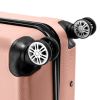 3-in-1 Portable ABS Trolley Case 20" / 24" / 28" Rose Gold