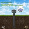 4Pcs Solar Powered Mole Repeller Sonic Gopher Stake Repellent Waterproof Outdoor For Farm Garden Yard