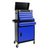 5-Drawer Rolling Tool Chest, High Capacity Tool Storage Cabinet W/Lockable Wheels, Anti-Slip Liner, Detachable Tool Box Organizer, Rolling Tool Cabine