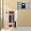 Two-person Far-infrared Hemlock indoor sauna room