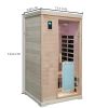 Two-person Far-infrared Hemlock indoor sauna room