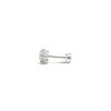 1 cttw Certified IGI Lab Grown Round Diamond Stud Earrings 14k White Gold (G/VS2)