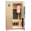 Two-person Far-infrared Hemlock indoor sauna room