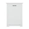 Trash Can Cabinet with Adjustable Tilted Angles;  Kitchen Garbage Bin Holder for Kitchen;  Living Room and Balcony;  White