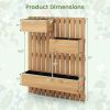 3-Box Wooden Raised Garden Bed with Trellises and Fabric Liners