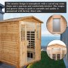 Four person Old fir Far-infrared outdoor sauna room