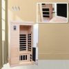 Two-person Far-infrared Hemlock indoor sauna room