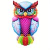 1pc Metal Owl Wall Decor, Outside Garden Decoration, Yard Art Outdoor Patio Fence Lawn Ornament, Home Decor, Room Decor, Party Supplies, Birthday Gift