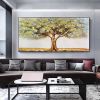 Handmade Tree Landscape Oil Paintings On Canvas Wall Art Decoration Modern Abstract  Painting Home Living Room Bedroom Luxurious Decoration Painting