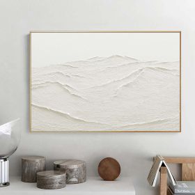 Oversized Seaswaves Textured Painting Original Clouds Abstract Oil Painting Extra Large Wall Art Hand painted Acrylic Minimalist Paintings (style: 1, size: 100x100cm)