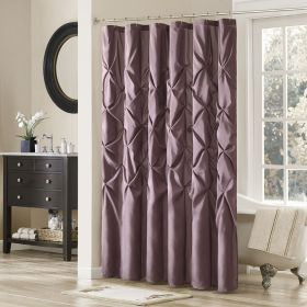 Tufted Semi-Sheer Shower Curtain (Color: as Pic)