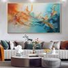 Hand Painted Oil Painting Original Framed Colorful Oil Painting On Canvas Large Wall Art Abstract Flowers Painting Custom Painting Living room Wall Ar