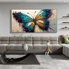 Handmade Oil Painting Original Textured Butterfly Oil Painting On Canvas Large Wall Art Abstract Colorful Animal Painting Custom Boho Wall Decor Home