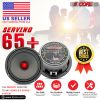 5 CORE 6.5" Mid-Range Bullet Pro Audio Car Speaker, Red Aluminium Bullet, Loudspeaker 1000W Max 4 Ohms - Premium Quality Audio Door Speakers for Car o