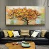 Handmade Tree Landscape Oil Paintings On Canvas Wall Art Decoration Modern Abstract  Painting Home Living Room Bedroom Luxurious Decoration Painting