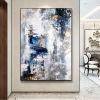 Tornadoes Neutral Color Modern Artwork Large Abstract Oil Painting On Canvas Office Living Room Contemporary Textured White Wall Art No Frame