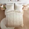 Ombre Shaggy Long Fur Comforter Mini Set