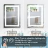 Frameless Rectangular LED Light Bathroom Vanity Mirror