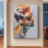 Hand Painted Oil Painting Abstract Portrait Wall Art Hand painted-Man Knife Oil Paintings On Canvas-Hand Made-For Home Decoration