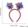 4th of July Headband Independence Day Head Boppers Patriotic Party Hair Supplies Hair Hoop Headwear; 2PCS