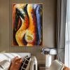 Handpainted large Sexy Naked Back Wall Art Sexy Girl woman Modern Abstract Nude Oil Painting on Canvas Home Entryway Living Room Bedroom Luxurious Dec