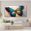 Handmade Oil Painting Large Original Colorful Butterfly Oil Painting On Canvas Canvas Wall Art Abstract Textured Animal Painting Custom Painting Home