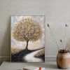 Hand Painted Oil Painting Abstract Tree Landscape Oil Painting On Canvas Original Tree Canva Wall Art Textured Wall Art Custom Acrylic Painting Living