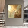 Hand Painted Oil Paintings  Abstract Gold leaf texture painting Home Decor Living Room Hallway Luxurious Decorative Painting