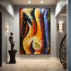 Handpainted large Sexy Naked Back Wall Art Sexy Girl woman Modern Abstract Nude Oil Painting on Canvas Home Entryway Living Room Bedroom Luxurious Dec