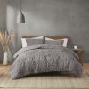 Ruched Fur Down Alternative Comforter Set