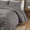 Ruched Fur Down Alternative Comforter Set