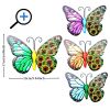 1pc/4pcs, Metal Butterfly Wall Art Decor, 3D Outdoor Sculpture Iron Outdoor Hanging Decor Ornaments, Metal Hand-made Butterfly Wall Art, Fence Decorat