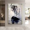 Handmade Hand Painted Oil Painting Wall Modern Abstract Painting Canvas Nude Lady Painting Home Entryway Living Room Bedroom Luxurious Decoration Pain