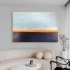 Hand Oil Pianting Large Abstract White Painting on Canvas Gold Leaf Artwork Neutral Wall Art Modern Textured Painting Contemporary Wall Art Hand Paint