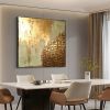 Hand Painted Oil Paintings  Abstract Gold leaf texture painting Home Decor Living Room Hallway Luxurious Decorative Painting